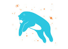 SPACE BEAR WALL DECAL