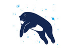 SPACE BEAR WALL DECAL