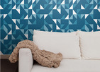 GEOMETRIC TRIANGLE WALLPAPER WALL & PAPER